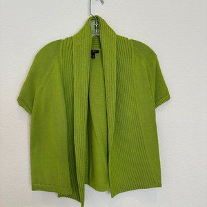 Talbots Green Open Front Sweater
